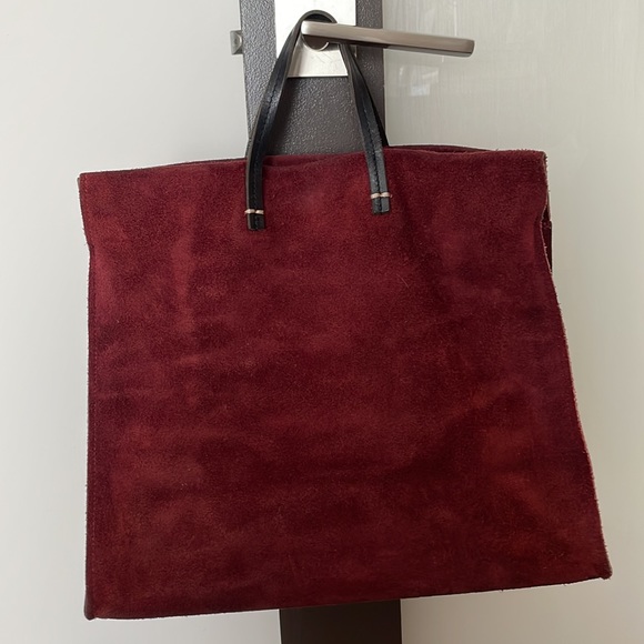Clare Vivier Simple Tote in Oxblood - Picture 2 of 5